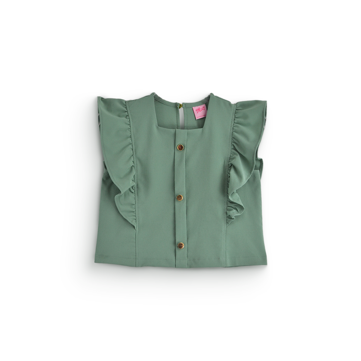 Conjunto pantalón y blusa con botones dorados • 12 a 14 años • Lucy 1