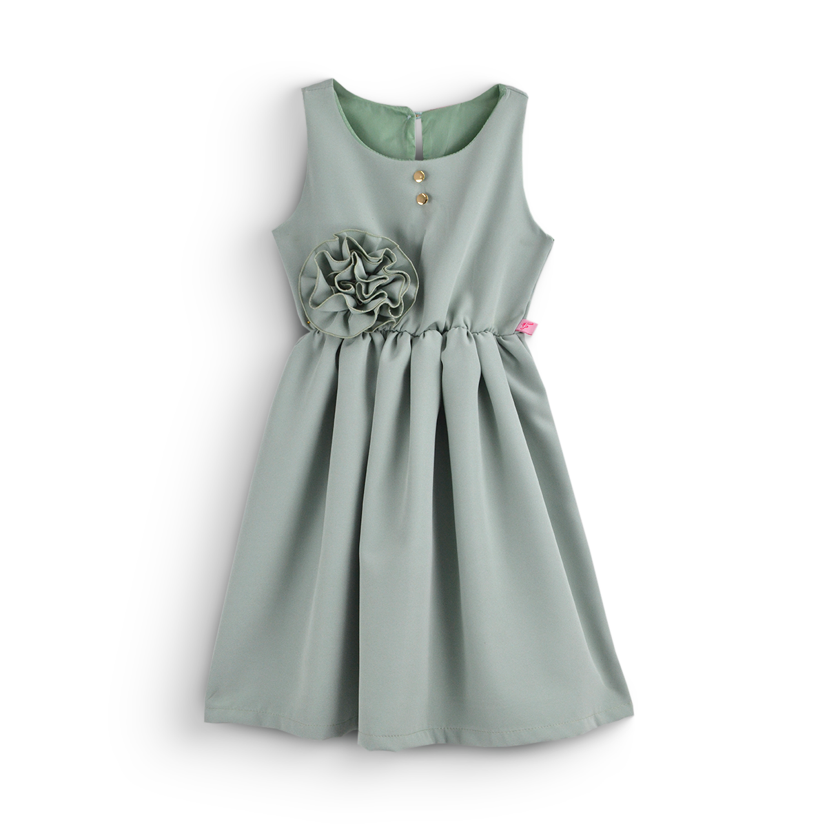 Vestido con moño y botones | VEBB0123 | tallas 1-2-3