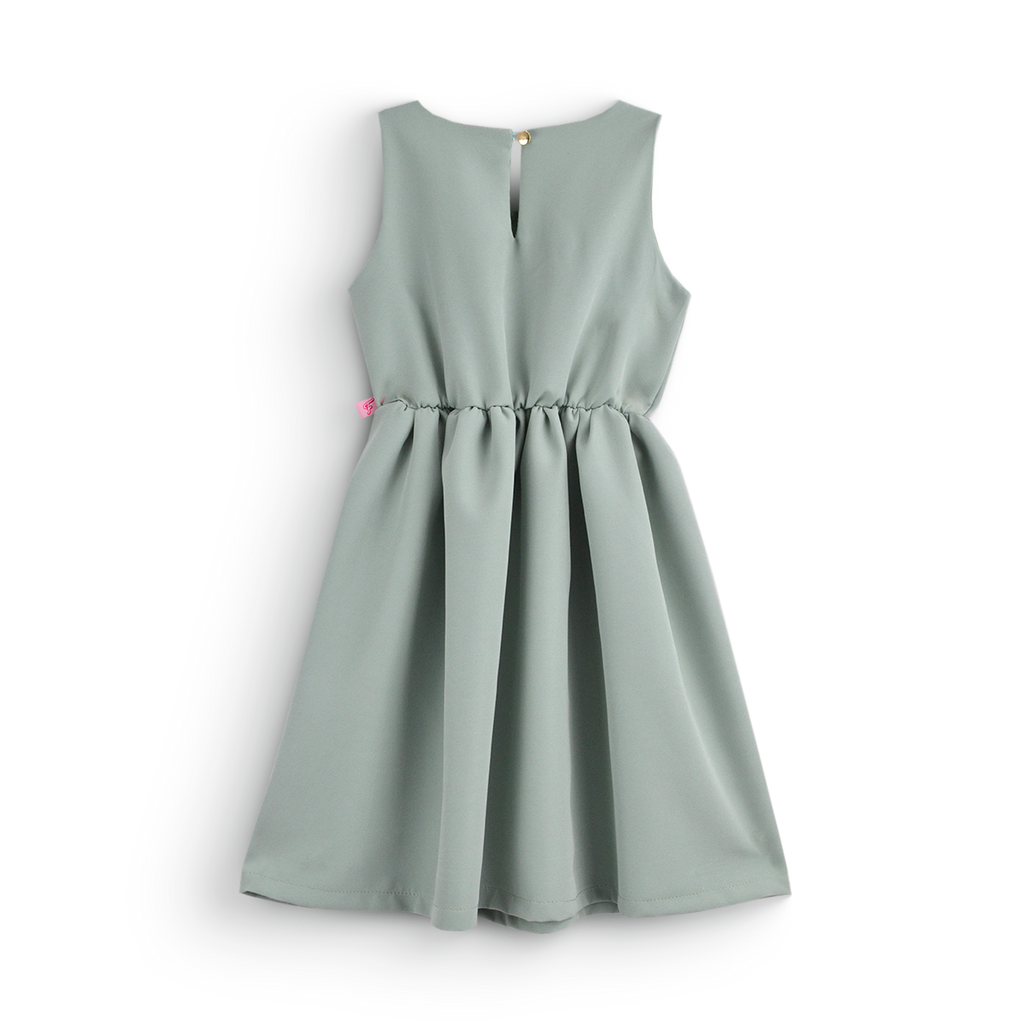 Vestido con moño y botones • BARBIE 13 •  tallas 1-2-3 • VEBB0123