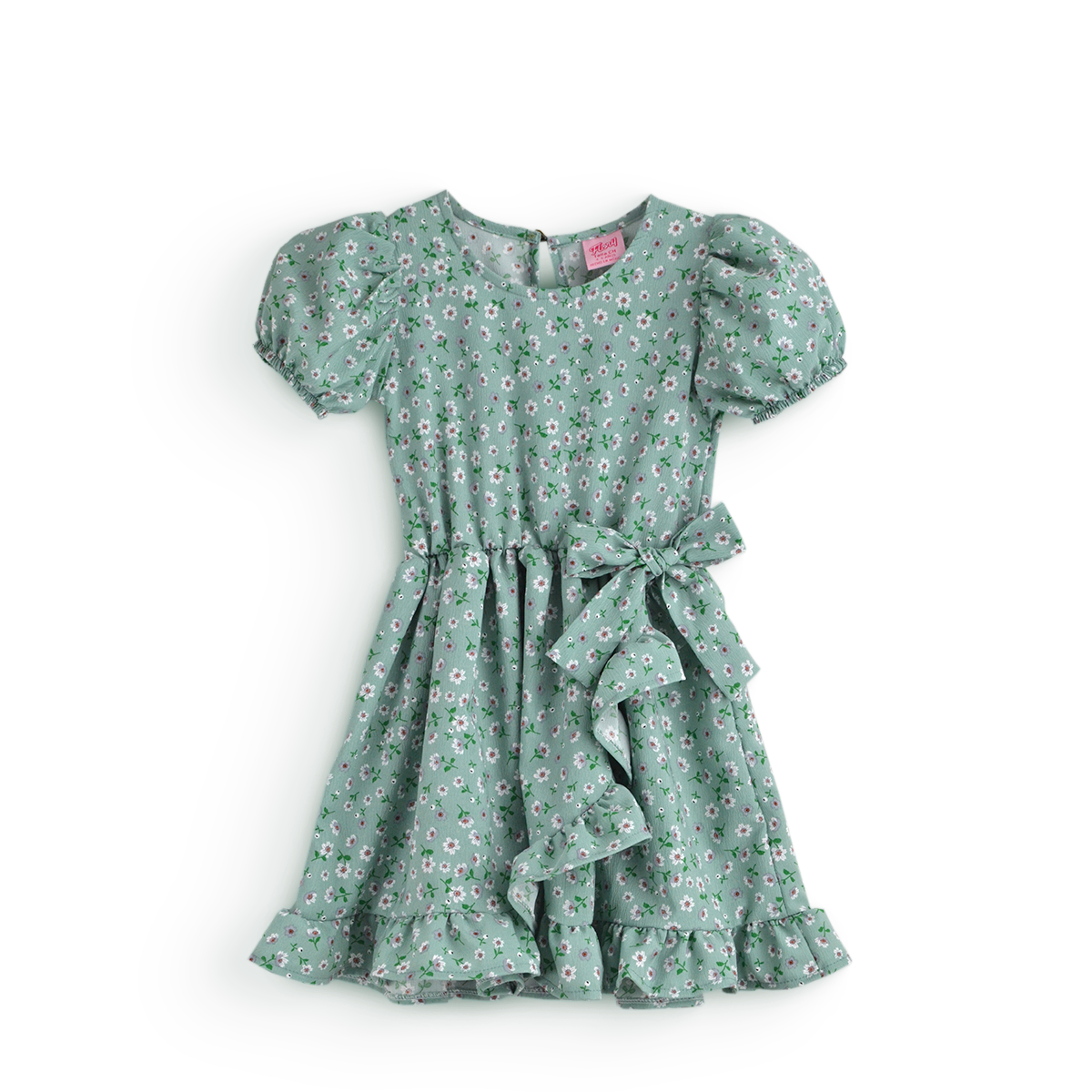 Vestido Floreado con moño • LUCY 7 • tallas ch-m-gr • VENI0217