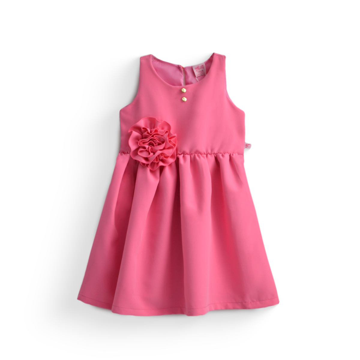Vestido con moño y botones para Niña VENI0181