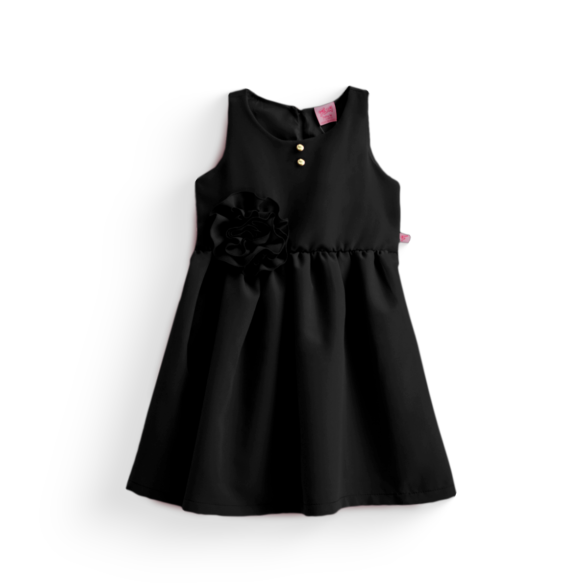 Vestido con moño y botones para Niña VENI0181