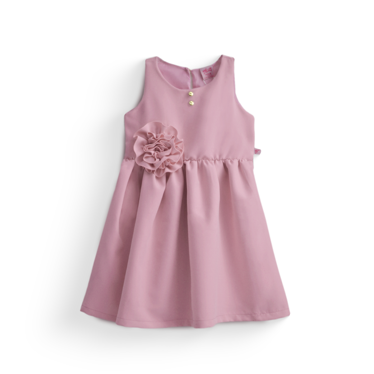 Vestido con moño y botones para Niña VENI0181