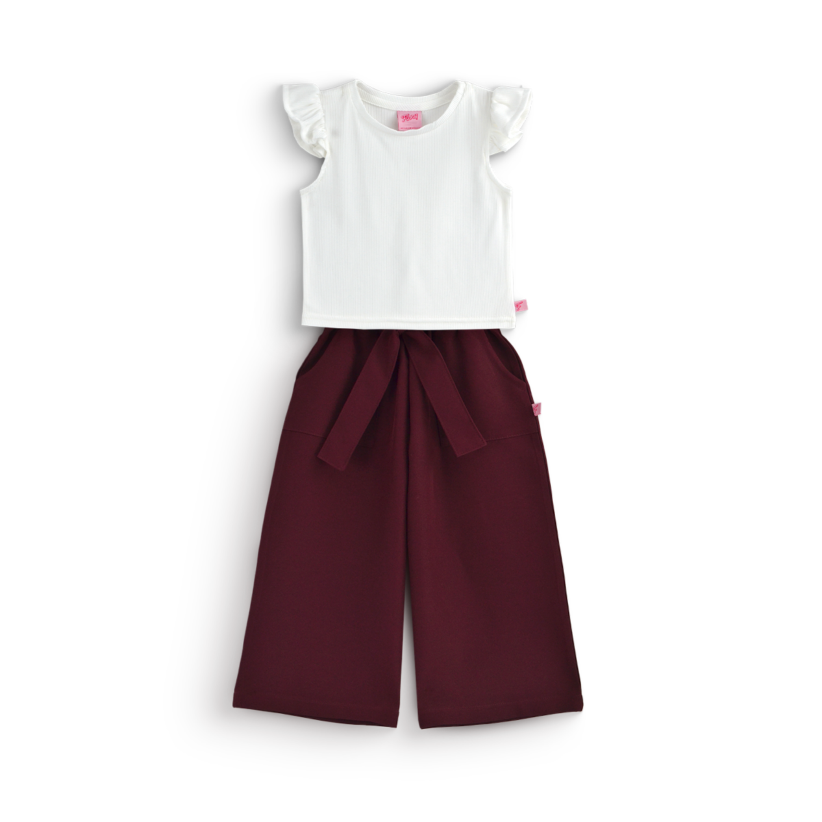 Conjunto con pantalón liso, blusa blanca | CONI0011 | tallas ch-m-gr-xg