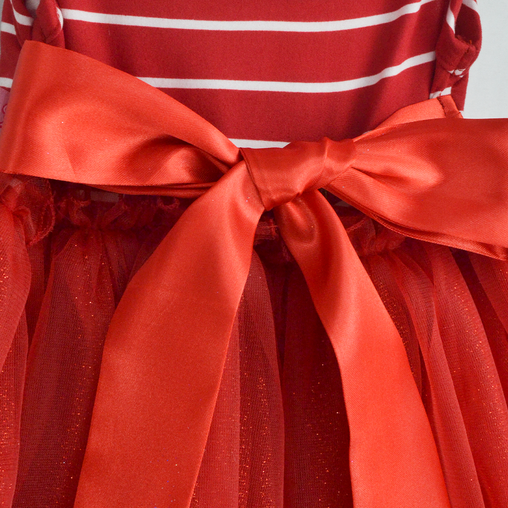 Vestido rayado con tul • NATALI 20 •  tallas 1-2-3 • VEBB0141B
