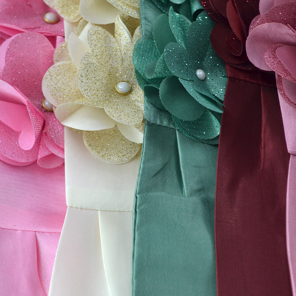Vestido de Gala con tul y cinta con flores • 4 a 12 años • Valeria 6