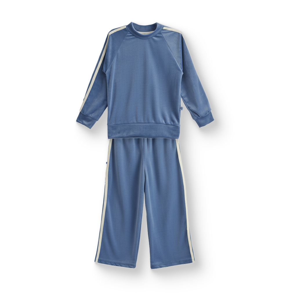 Conjunto atercipelado con franjas Niño Heri CONN0008