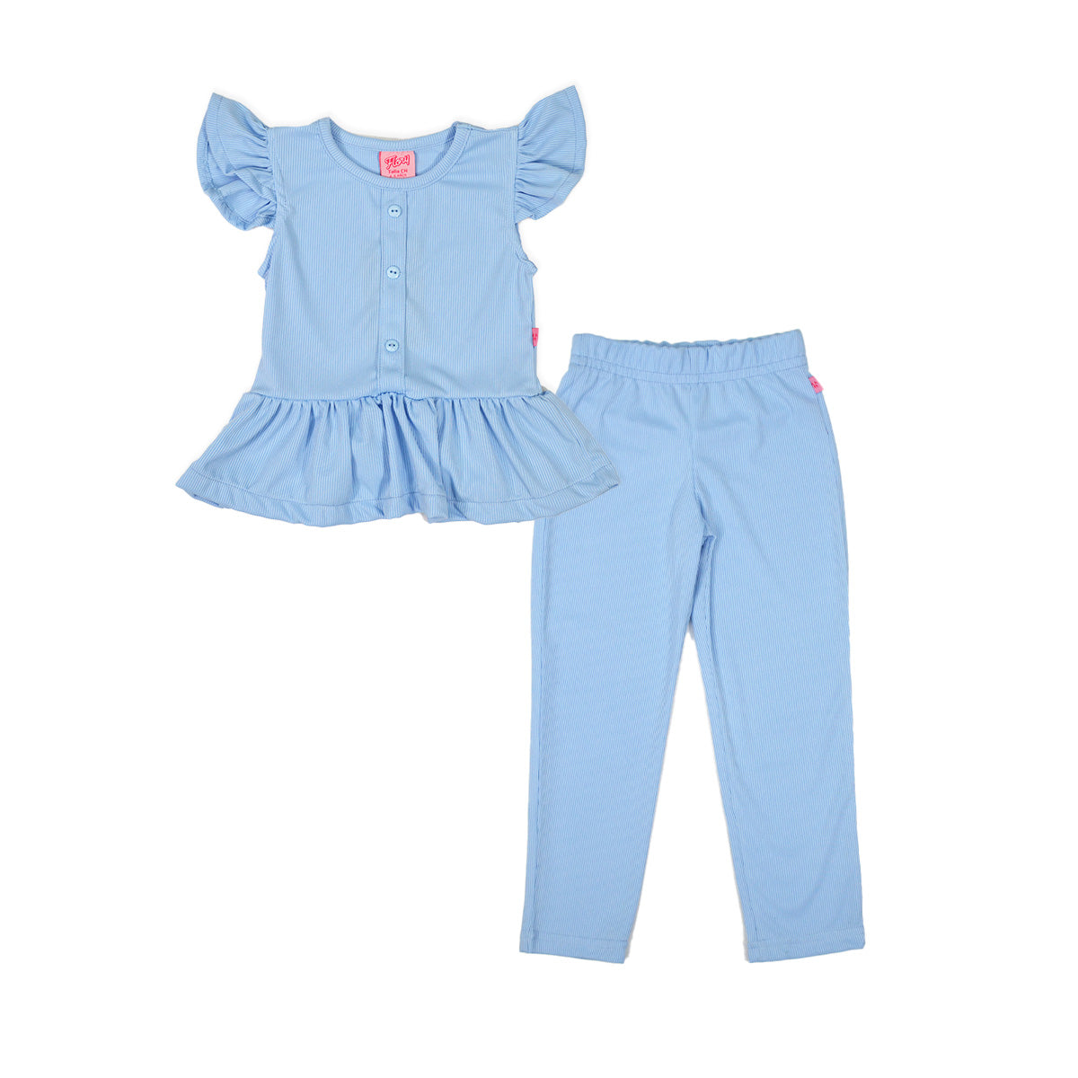 Conjunto blusa pantalón con botones niña FLORY CONI0019