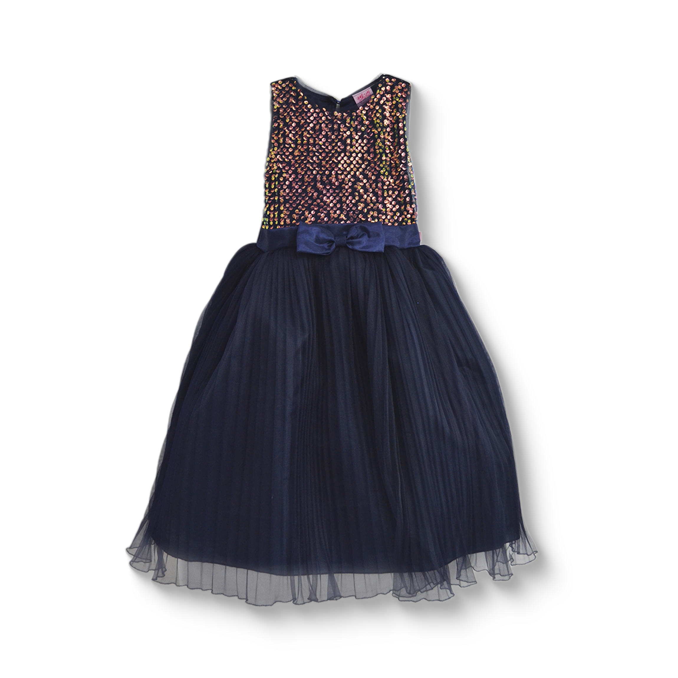 Vestido de lentejuelas largo plisado Niña VENI0187 Flory