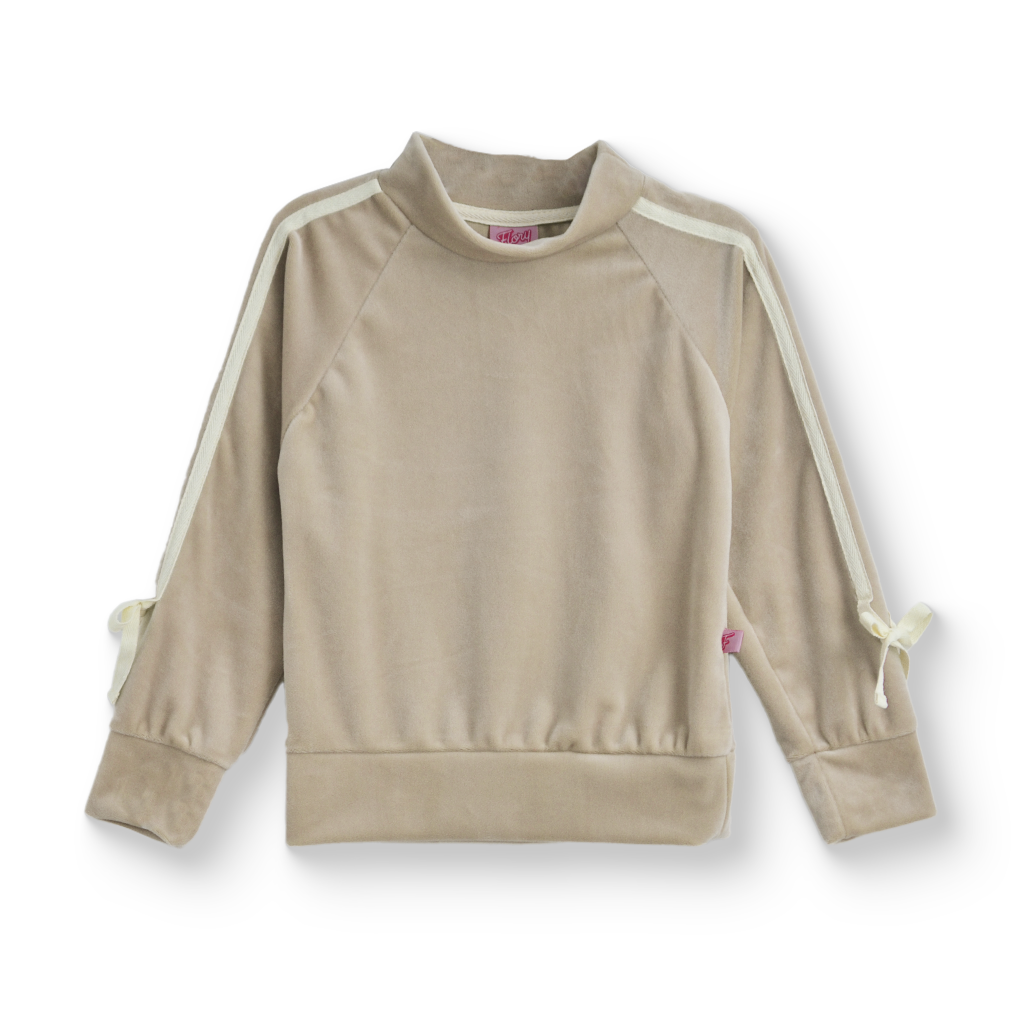 Conjunto aterciopelado con moños • DANIELA • tallas ch-m-gr • CONI0039