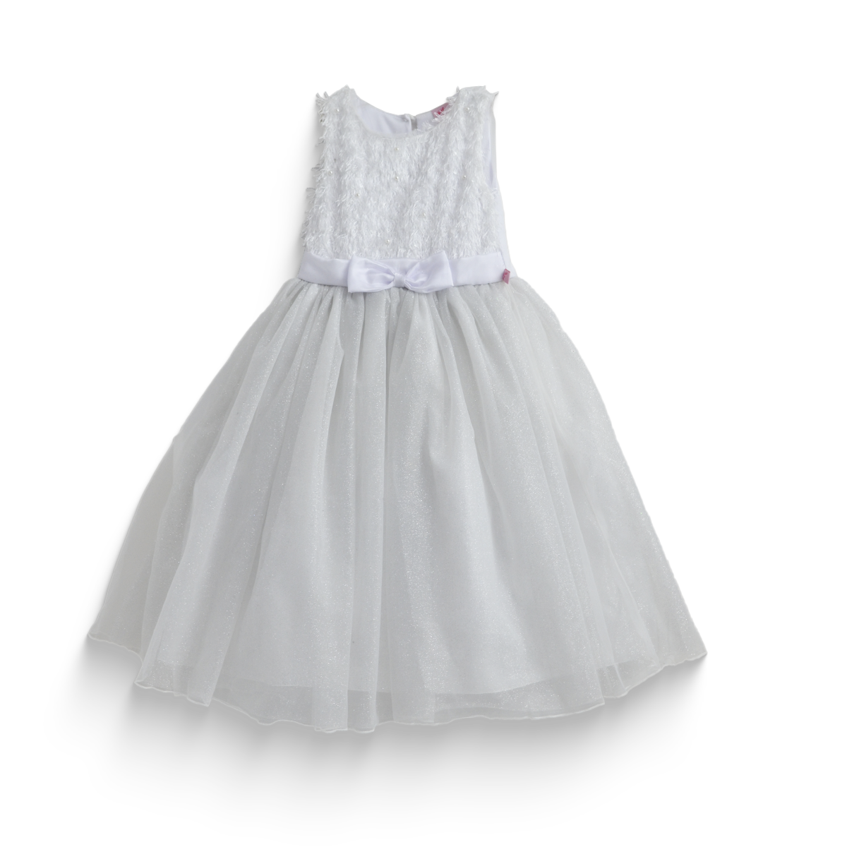 Vestido largo de lentejuelas con perlas para Niña Flory VENI0195