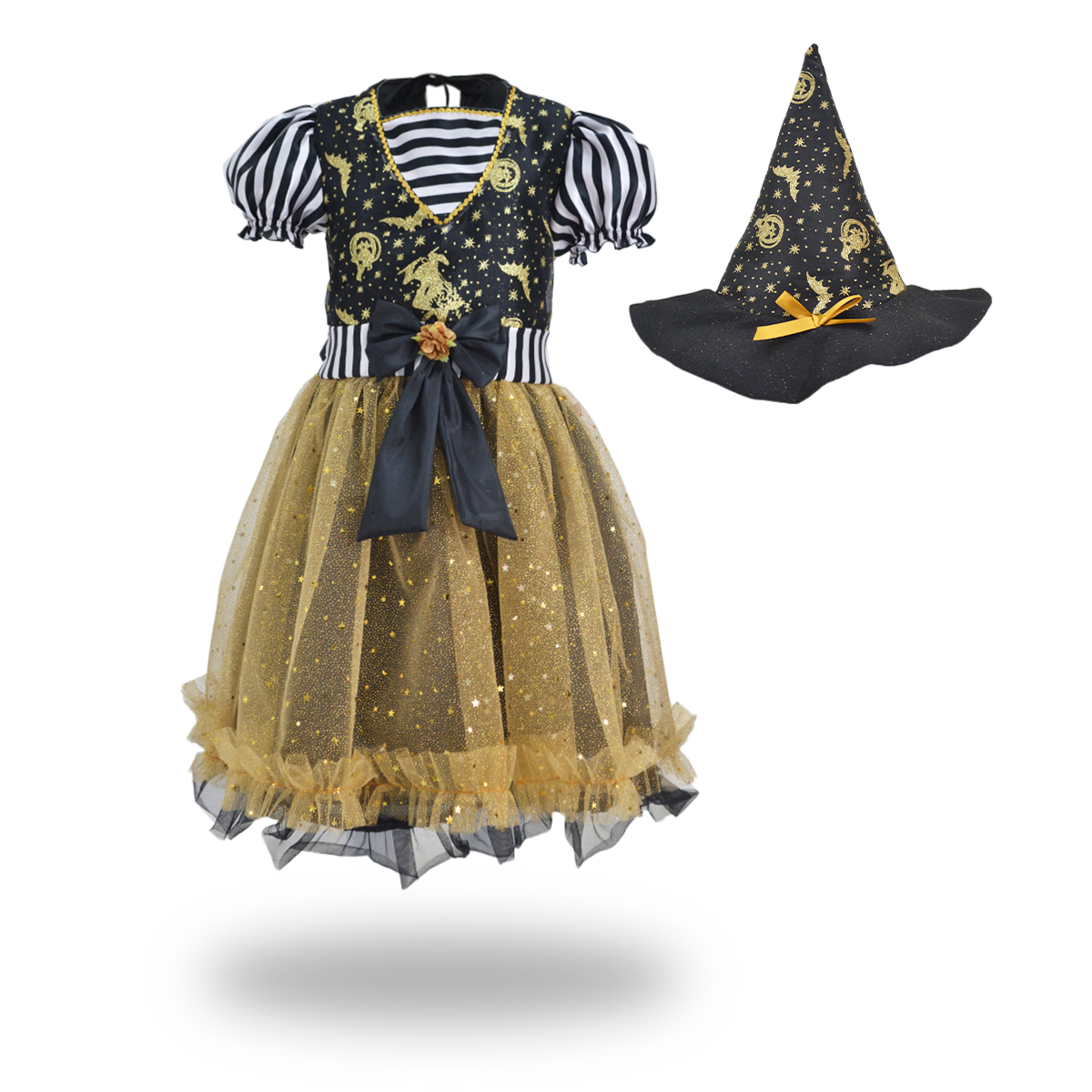 Vestido de Brujita con sombrero FLORY VENI0041