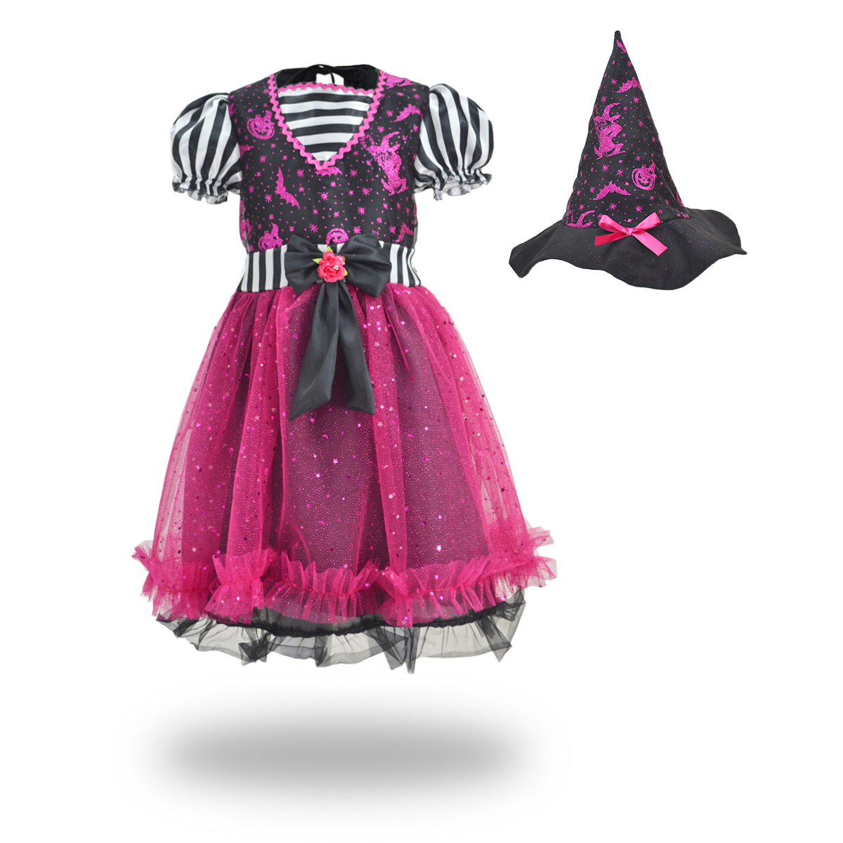 Vestido de Brujita con sombrero FLORY VENI0041