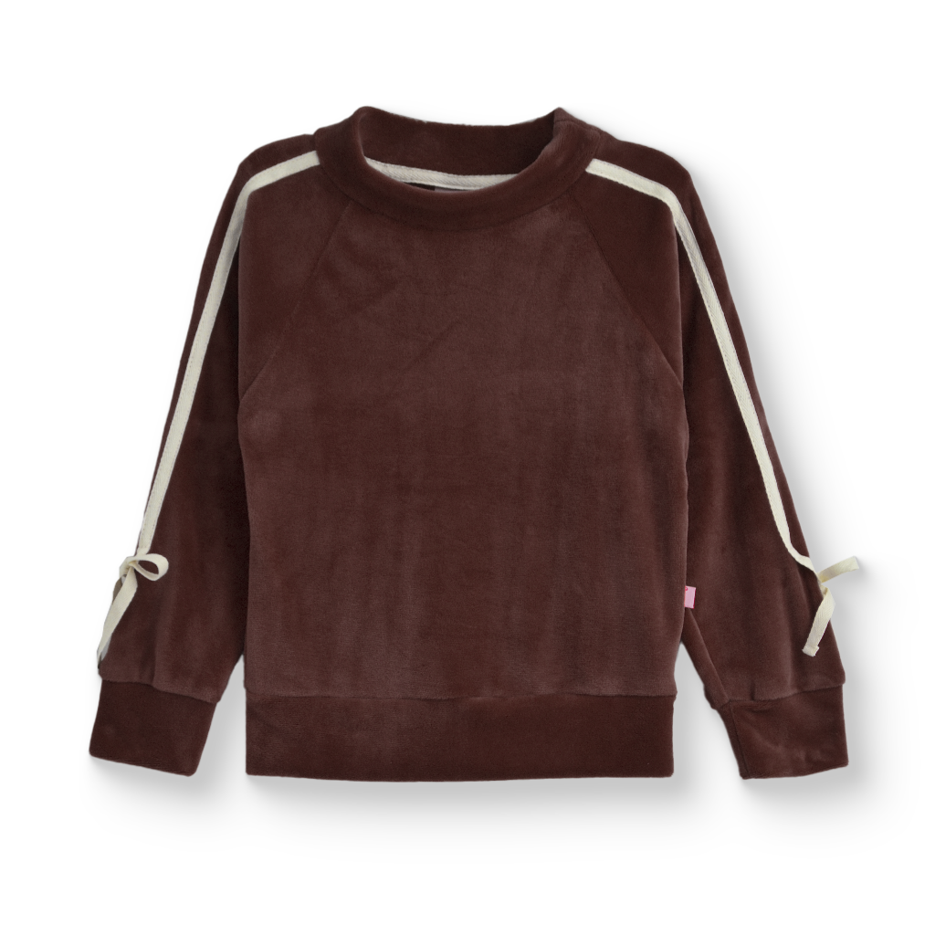 Conjunto aterciopelado con moños • DANIELA • tallas ch-m-gr • CONI0039
