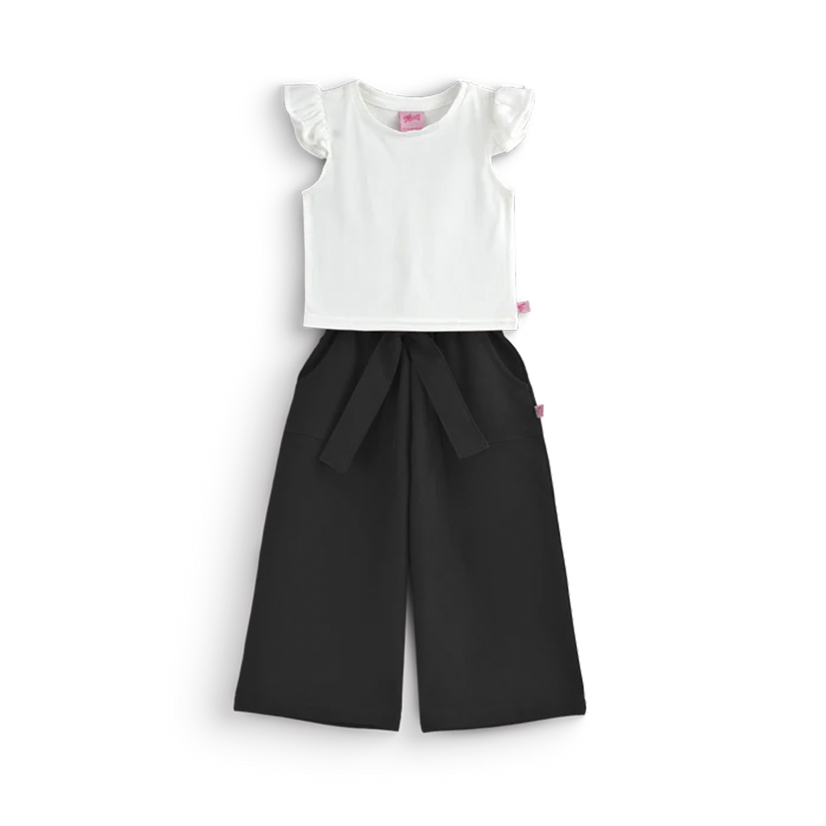 Conjunto con pantalón ancho con blusa blanca • tallas ch-m-gr-xg • BARBIE 5 • CONI0011