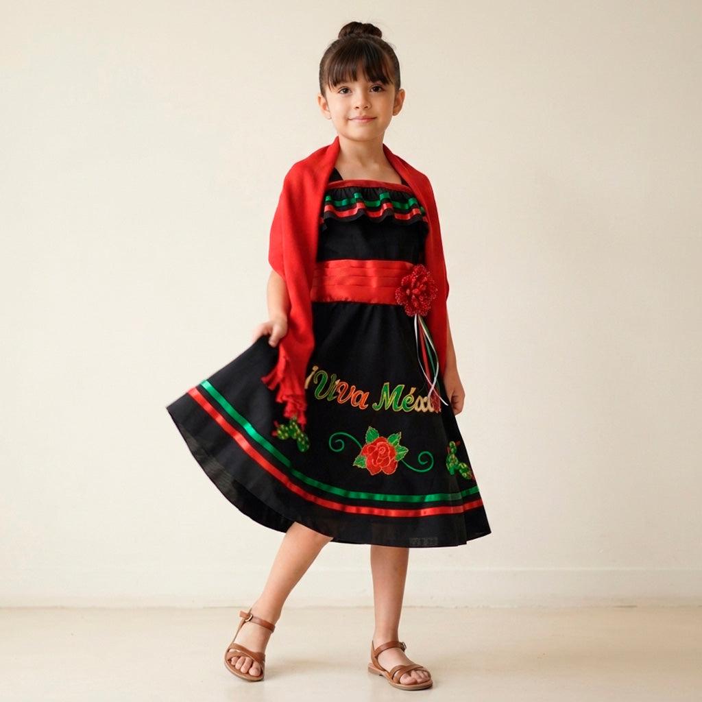 Vestido para fiestas patrias • tallas ch-m-gr-xg • LUPITA 3