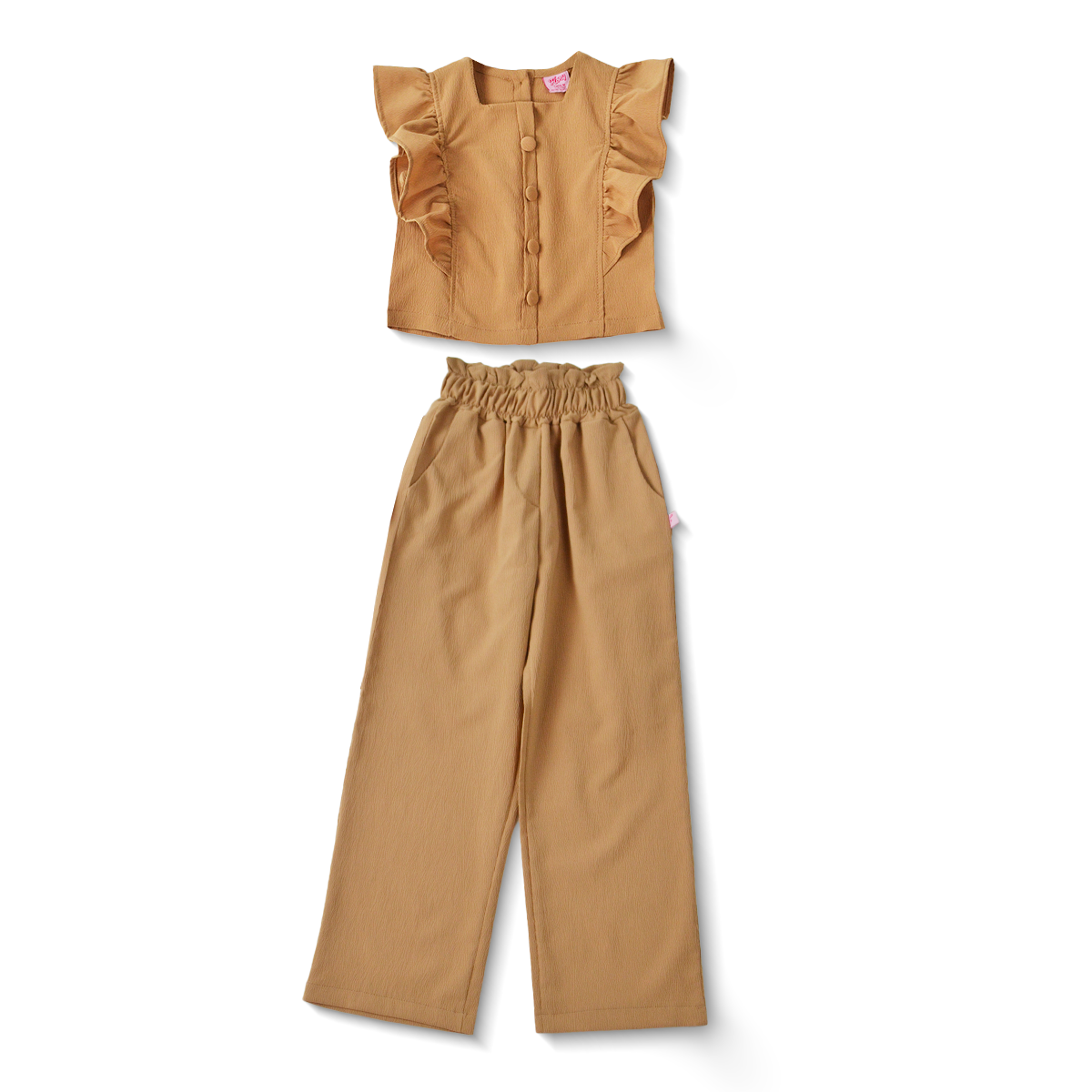 Conjunto pantalón y blusa con botones Niña Flory CONI0031