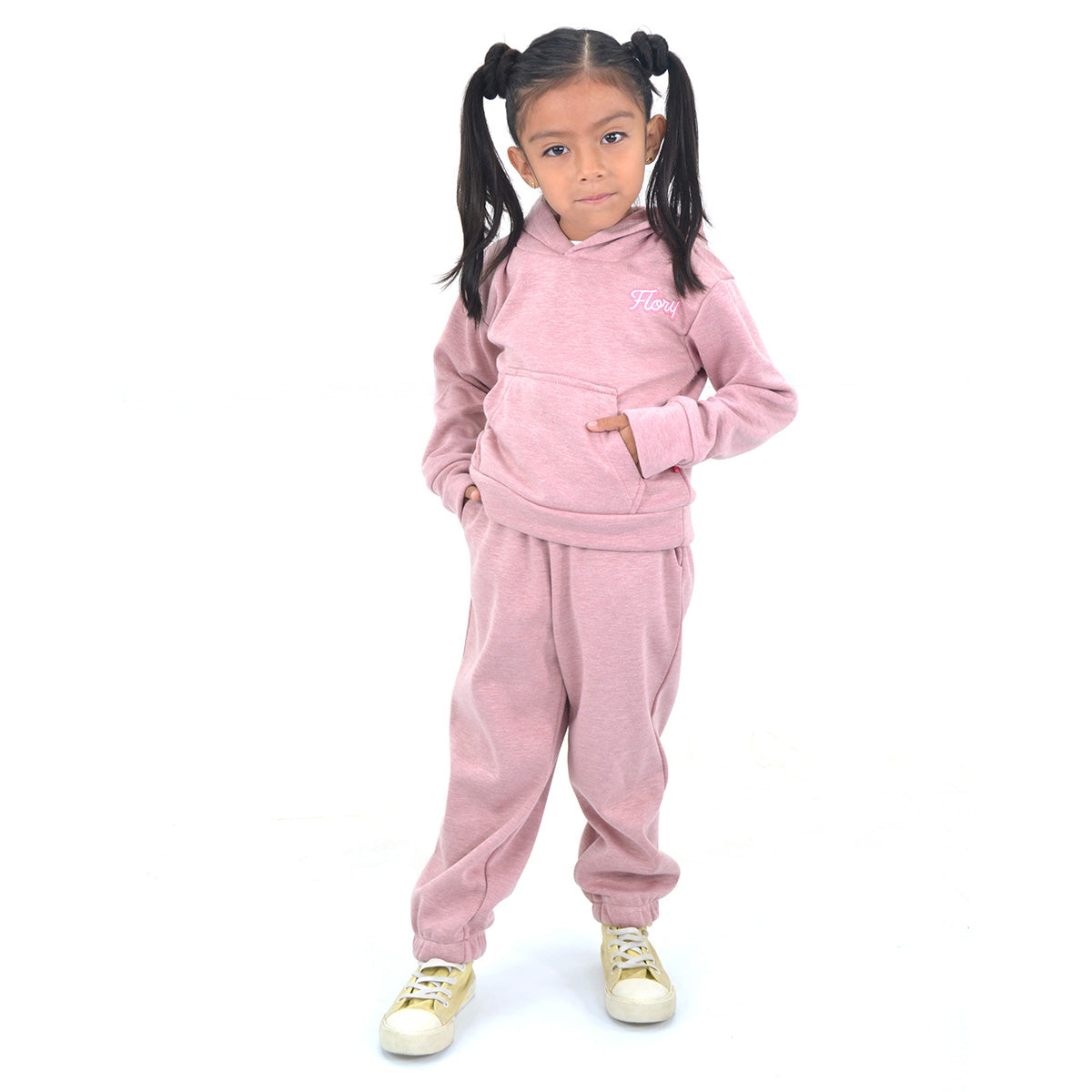 Conjunto pants oversize de sudadera pantalón niña FLORY CONI0016