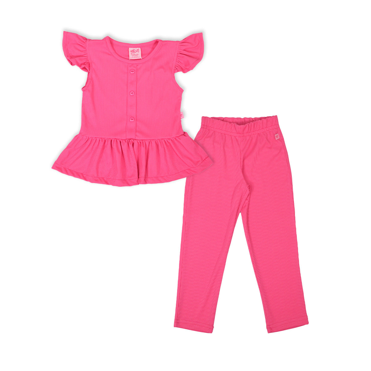 Conjunto blusa pantalón con botones niña FLORY CONI0019