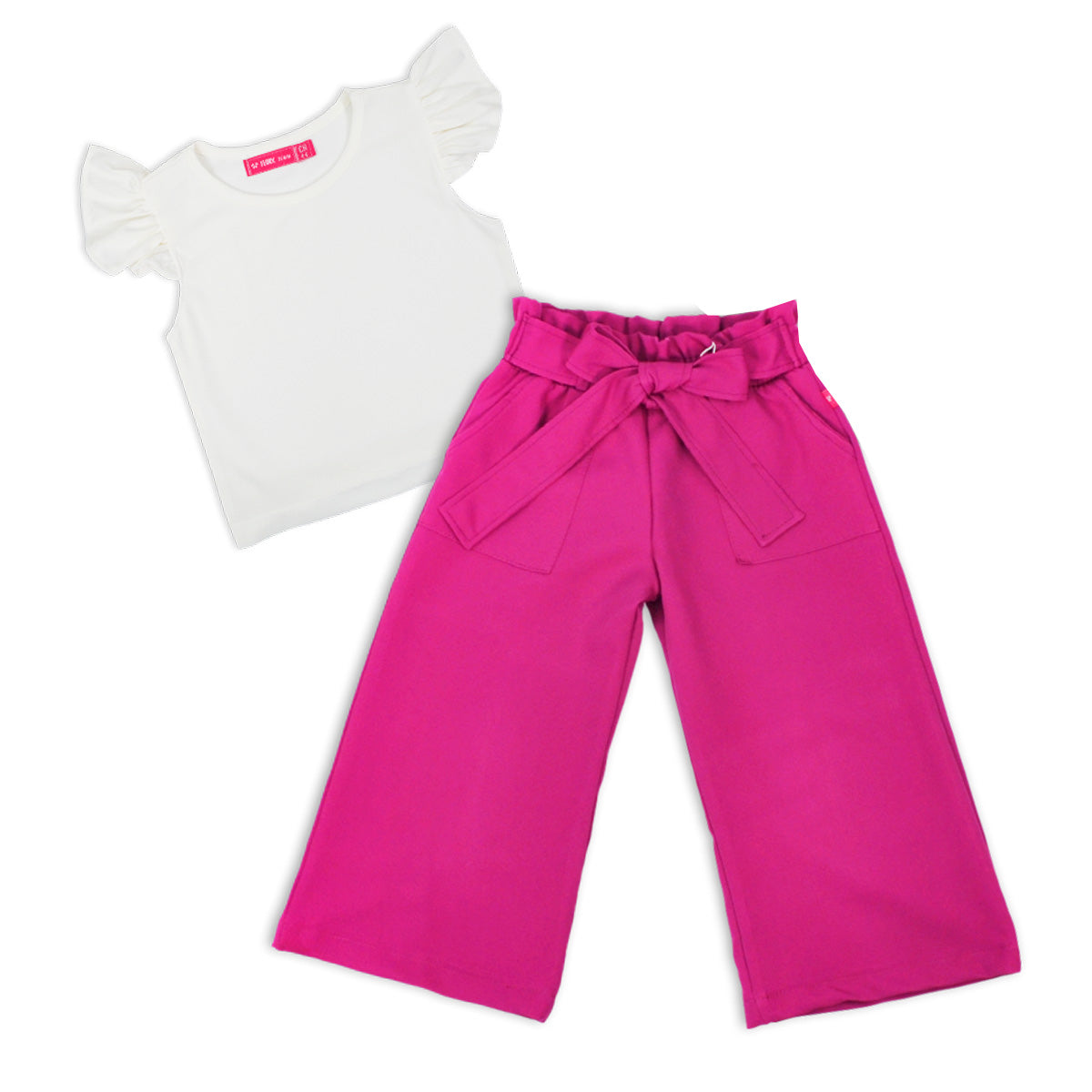 Conjunto blusa pantalón con moño niña FLORY CONI0011