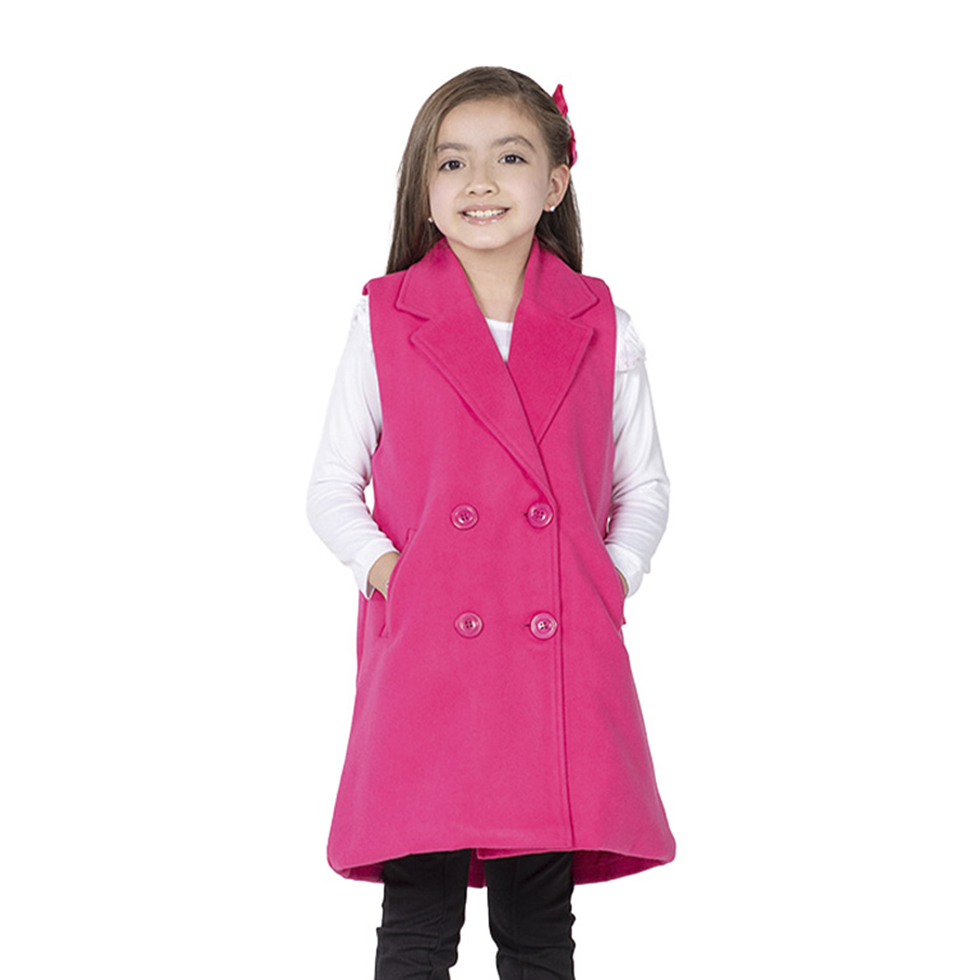 Chaleco de paño con botones • FLORY 2 • Tallas ch-m-gr •  CHNI0001