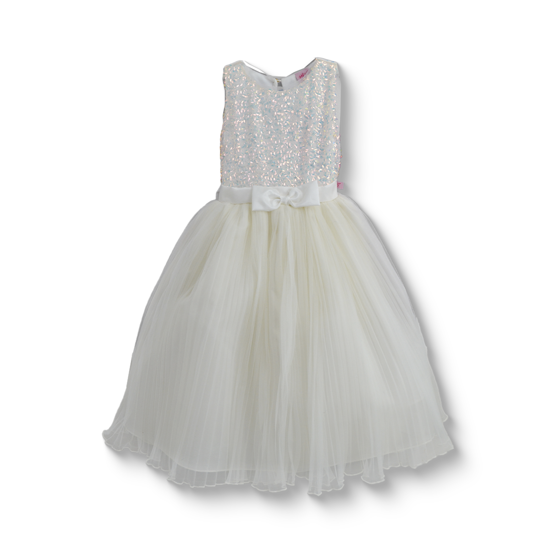 Vestido de lentejuelas largo plisado Niña VENI0187 Flory