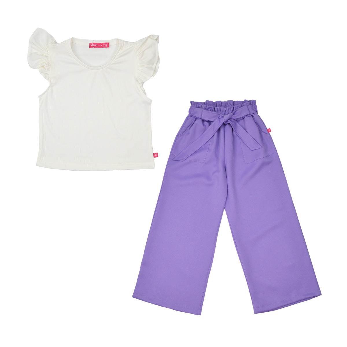 Conjunto blusa pantalón con moño juvenil FLORY COJU0002