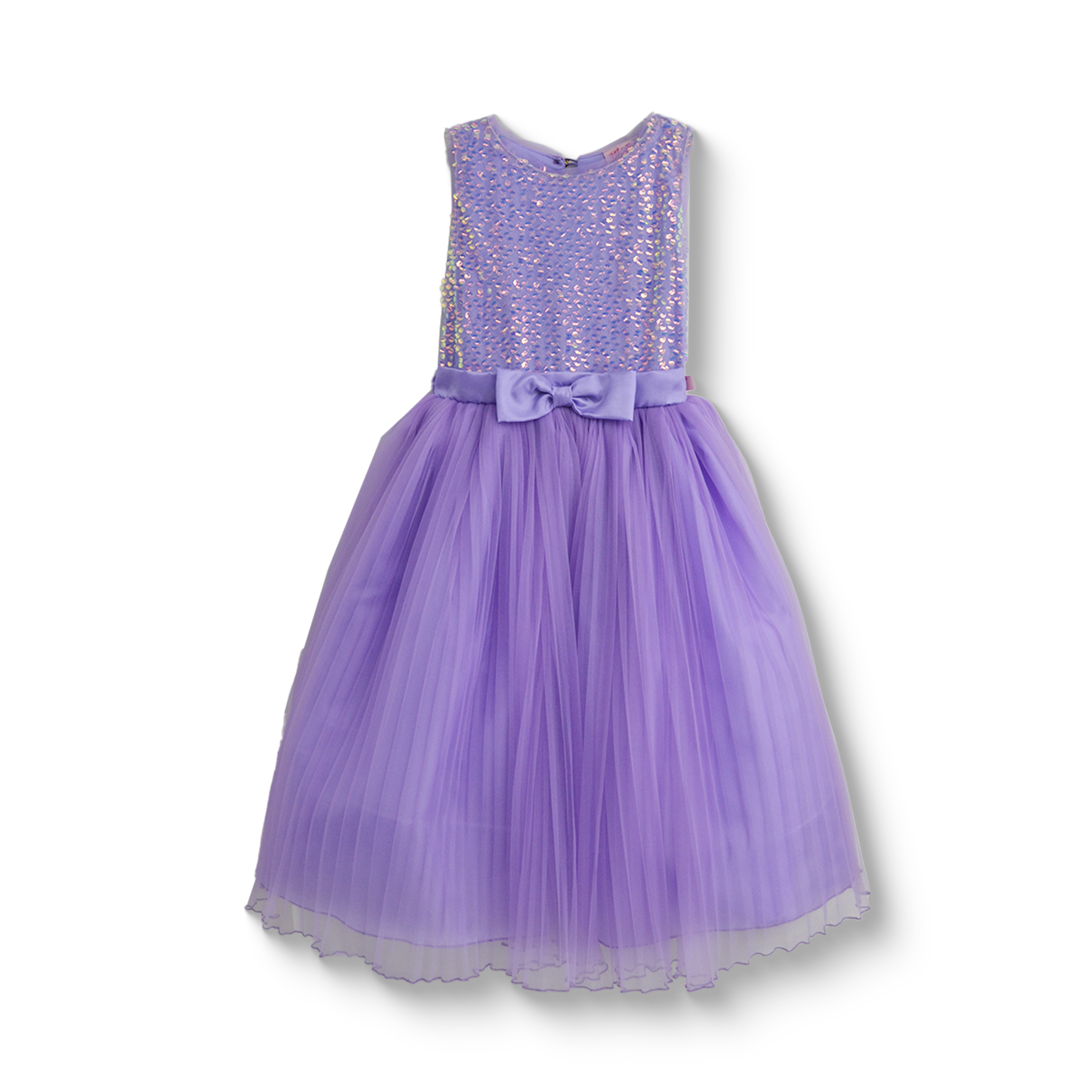 Vestido de lentejuelas largo plisado Niña VENI0187 Flory