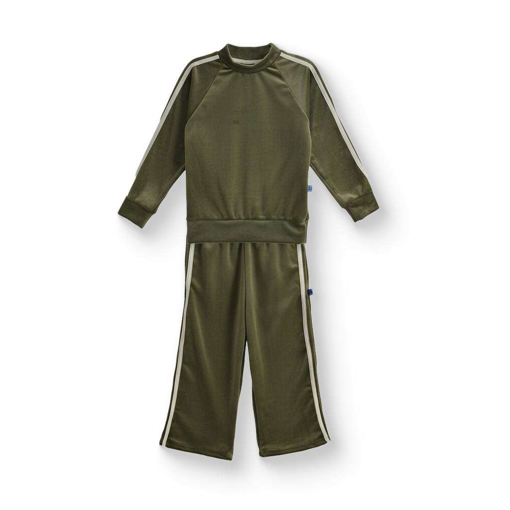 Conjunto atercipelado con franjas Niño Heri CONN0008