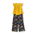 Conjunto de blusa de olanes y pantalón floreado • 4 a 12 años • Ariana 12 C