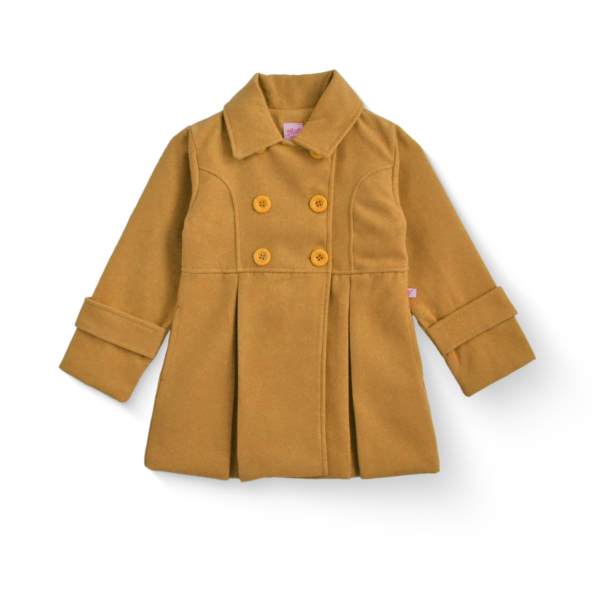 Abrigo de paño forrado con botones niña FLORY ABNI0001