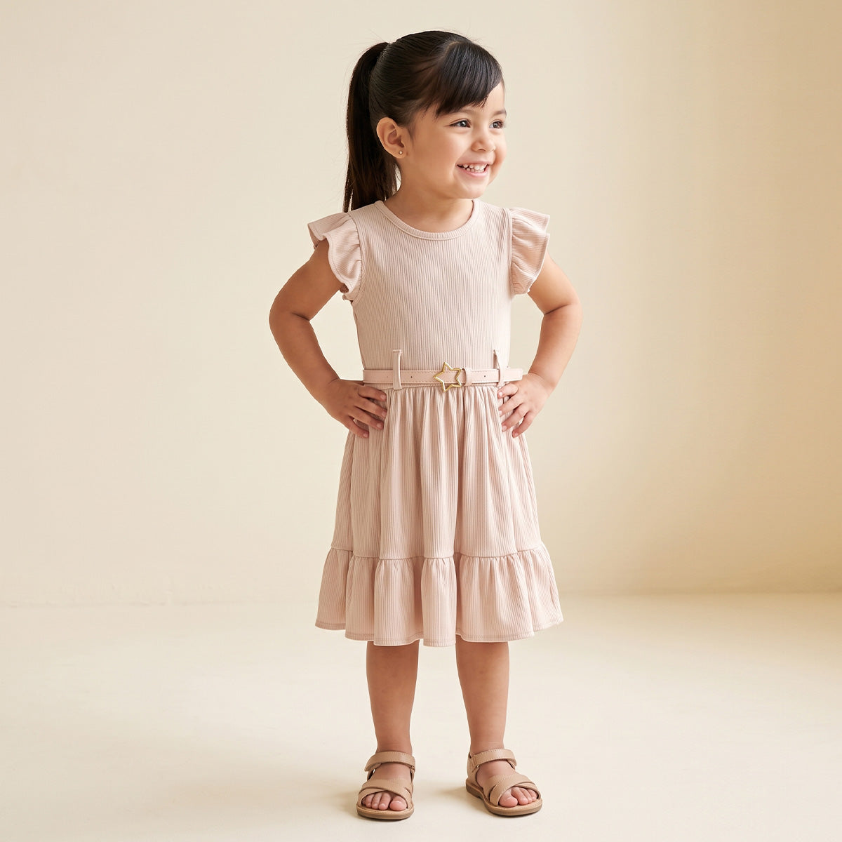 Vestido con cinturón • 1 a 3 años • Natali 5