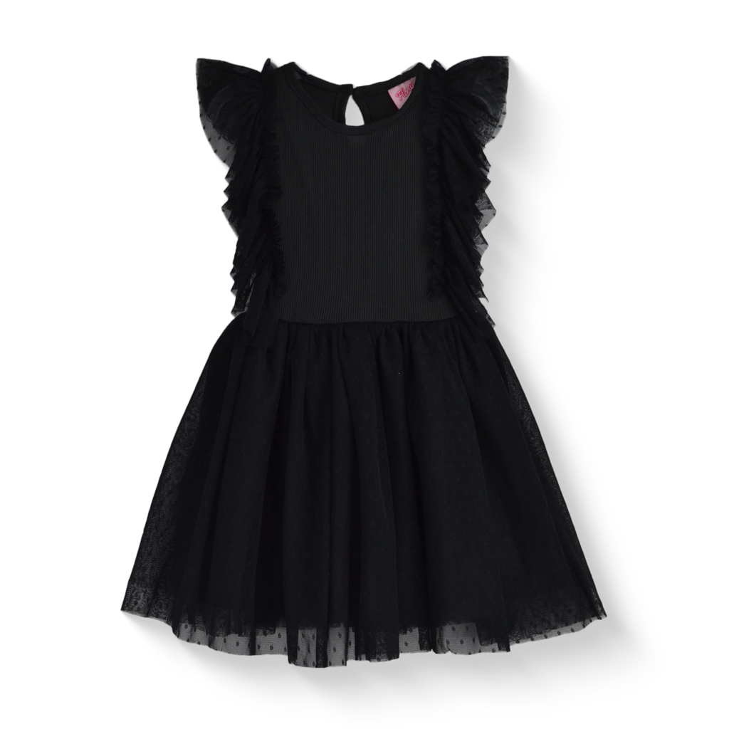 Vestido de tul bolitas •  VANIA 1 • tallas 1-2-3 • VEBB0142D