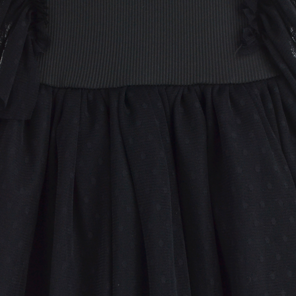 Vestido con olanes y falda tul | VEBB0142D | tallas 1-2-3