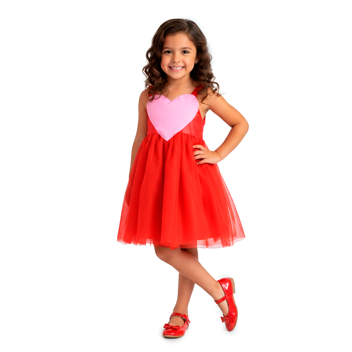 Vestido corazón San Valentin • VALENTINA 1 • tallas xch-ch-m-gr  • VENI0205