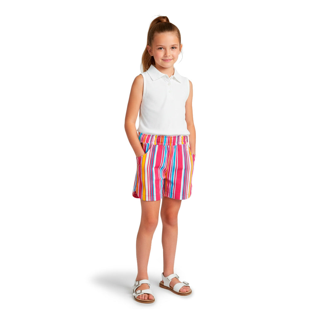 Conjunto de short rayado con blusa • ACAPULCO 1 • tallas 12-14-16  • COJU0006