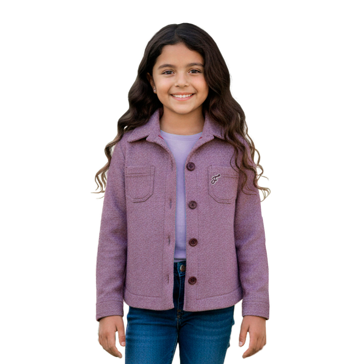 Sobrecamisa a cuadros para niña FLORY SCNI0001