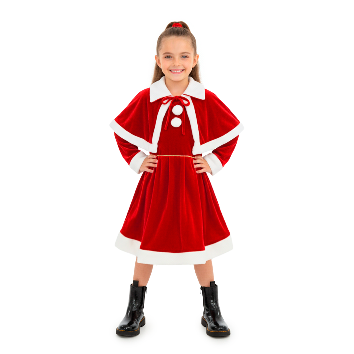 Vestido navideño para niña FLORY VENI0056