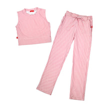 Conjunto blusa pantalón estampado de rayas juvenil FLORY COJU0001