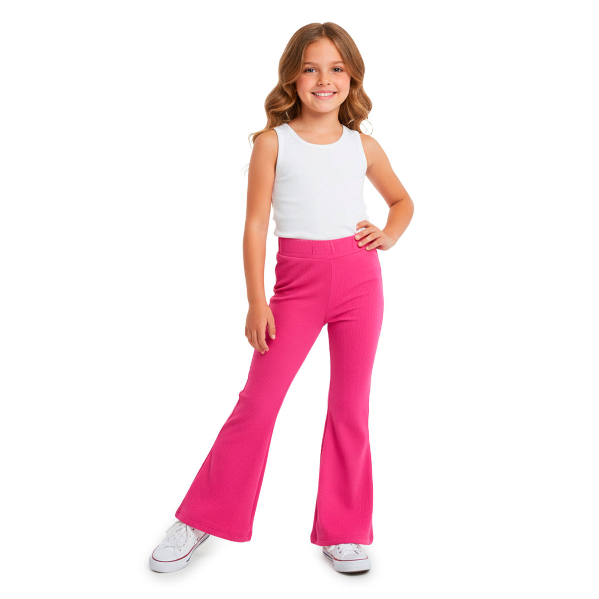 Pantalón básico pierna ancha niña FLORY PANI0008