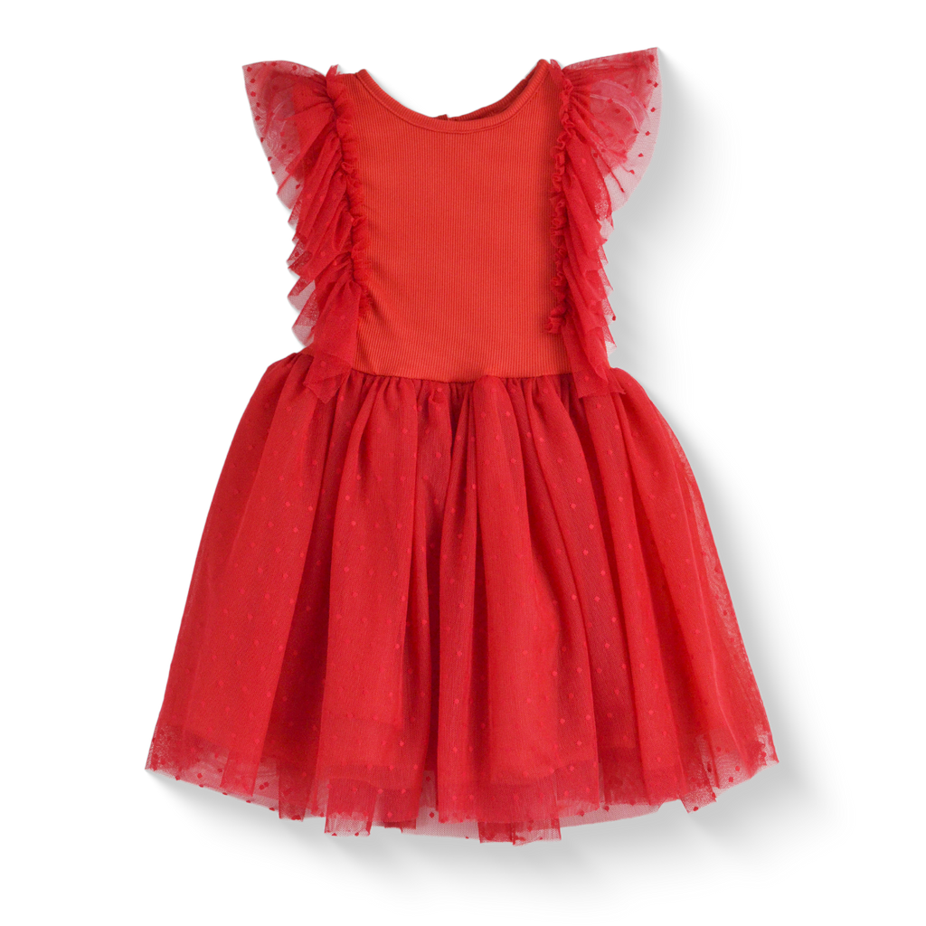 Vestido de tul bolitas •  VANIA 1 • tallas 1-2-3 • VEBB0142D