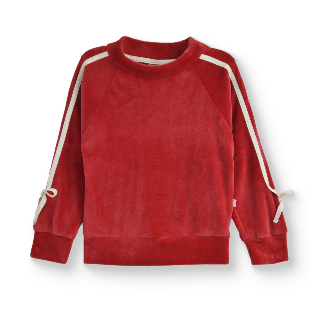 Conjunto aterciopelado con moños • DANIELA • tallas ch-m-gr • CONI0039
