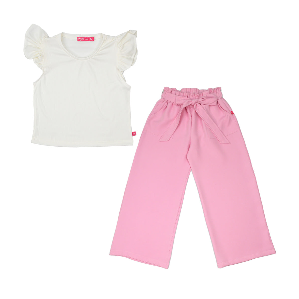 Conjunto blusa pantalón con moño juvenil FLORY COJU0002