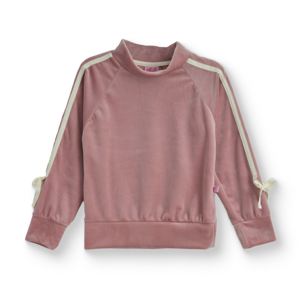 Conjunto aterciopelado con moños • DANIELA • tallas ch-m-gr • CONI0039
