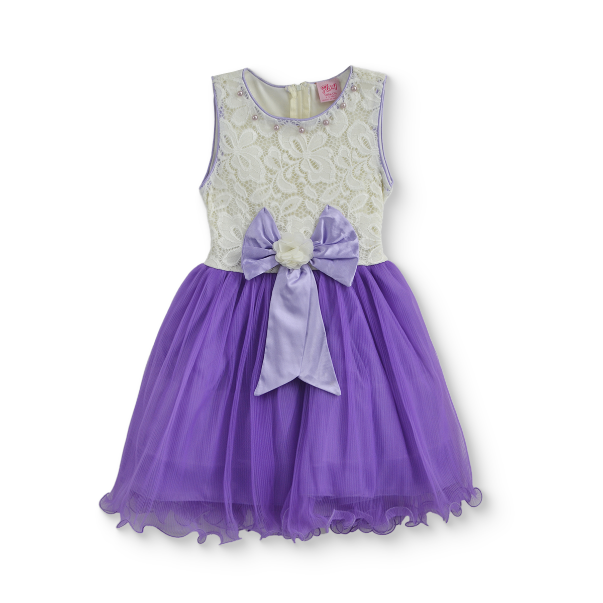Vestido con moño para Niña Flory VENI0200