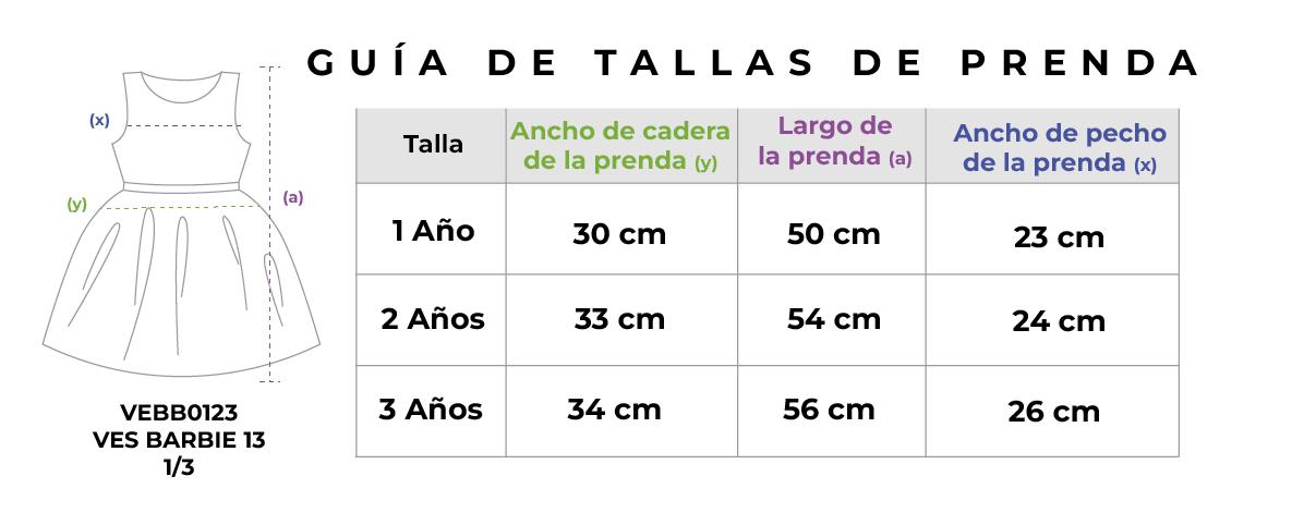 Vestido con moño y botones para bebé Flory VEBB0123