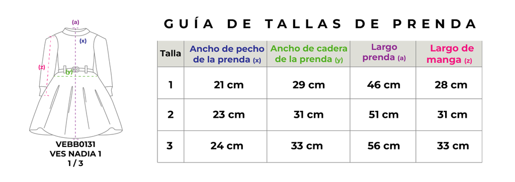 Vestido a rayas con cinturón • NADIA 1 • tallas 1-2-3 • VEBB0131