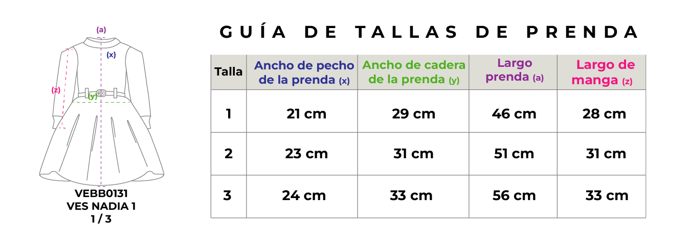 Vestido a rayas con cinturón • NADIA 1 • tallas 1-2-3 • VEBB0131