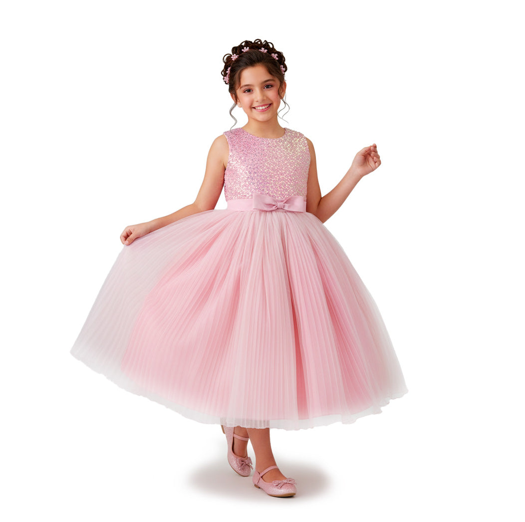 Vestido ceremonia de lentejuelas Niña Flory VENI0144