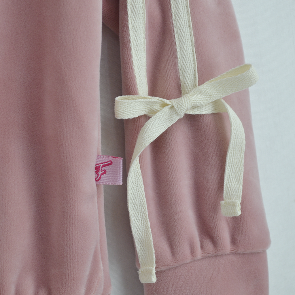Conjunto aterciopelado con moños • DANIELA • tallas ch-m-gr • CONI0039